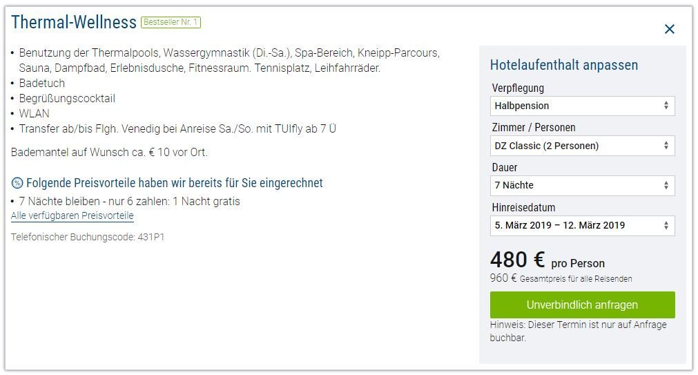 Hotel Savoia Thermae, ab 480 € &#8211; 8 Tage Thermal-Wellness Urlaub in Abano Terme / Italien im 4* Hotel Savoia Thermae &#038; Spa inkl. Halbpension &#038; Benutzung der Thermalpools, Wassergymnastik (Di.-Sa.), Spa-Bereich, Kneipp-Parcours, Sauna, Dampfbad, Erlebnisdusche, Fitnessraum. Tennisplatz, Leihfahrräder