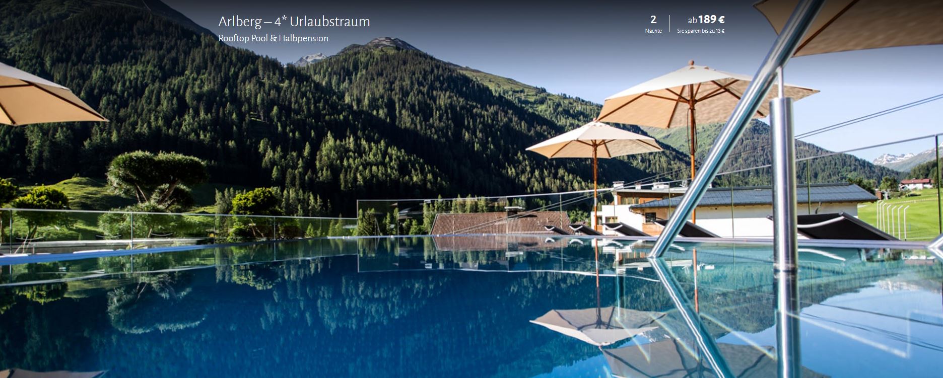 jetzt ab 149 € statt 189 € - 3 Tage Kurzurlaub am Arlberg im 4* Hotel Arlmont inkl. Nutzung des neuen "MONT SPA" & Rooftop Pool & Halbpension 1