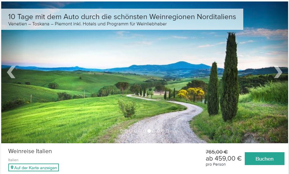 ab 495 € - 10 Tage Weinreise durch die schönsten Weinregionen Norditaliens mit Halbpension und Weinproben 4