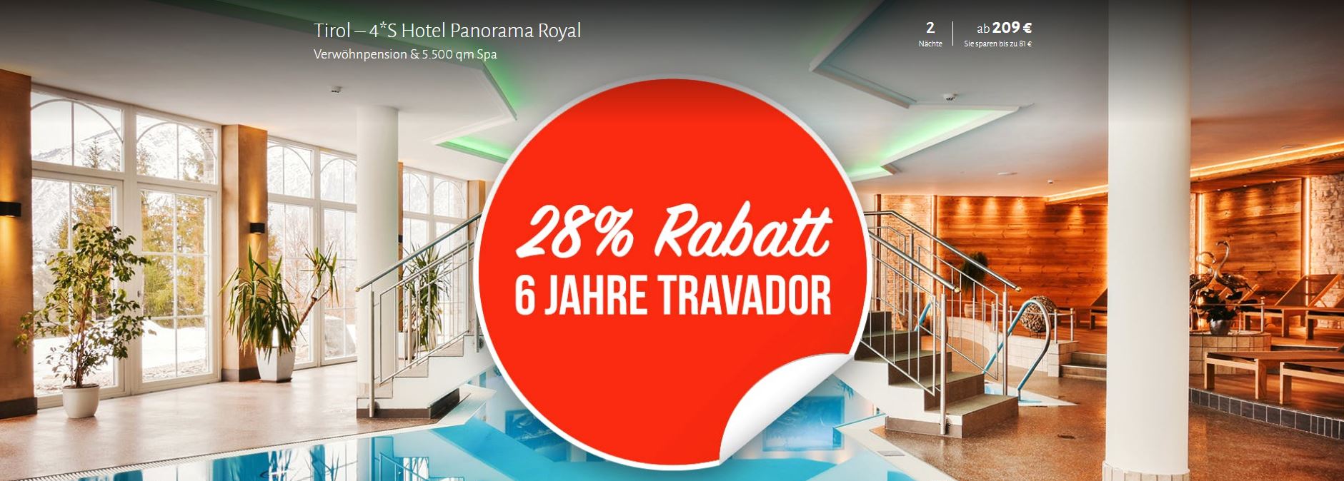 ab 209 € - 3 Tage Tirol im 4*S Hotel Panorama Royal inkl. Verwöhnpension & Nutzung des 5.500 qm großen Wellnessbereiches 1