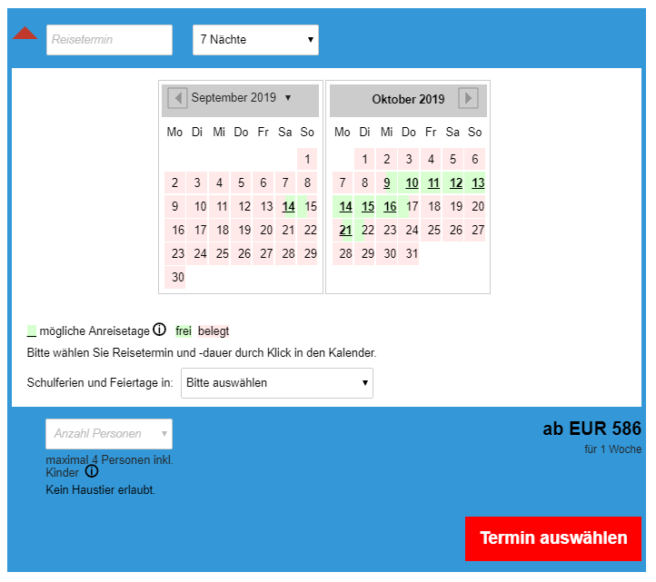 Suite 48, jetzt ab 586 € statt ab 690 € &#8211; 7 Tage Strandurlaub in Tirrenia / Toskana in der Suite 48