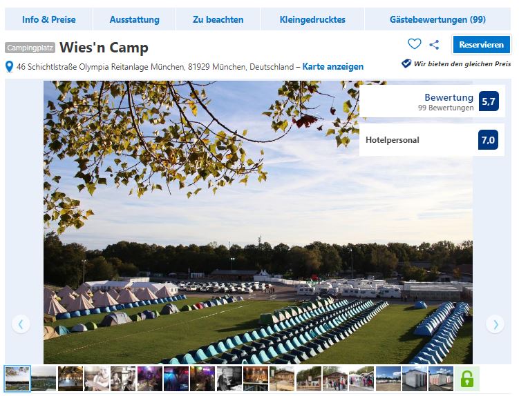 ab 33 € - 2 Tage Oktoberfest in München im Zeltlager Wies´n Camp 19 an der Olympia Reitanlage München 3