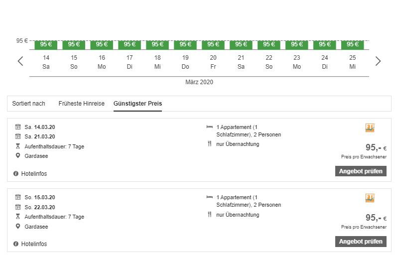 ab 95 € - 7 Tage im Mobilhome in Peschiera del Garda / Gardasee im 4* Bella Italia Village 3