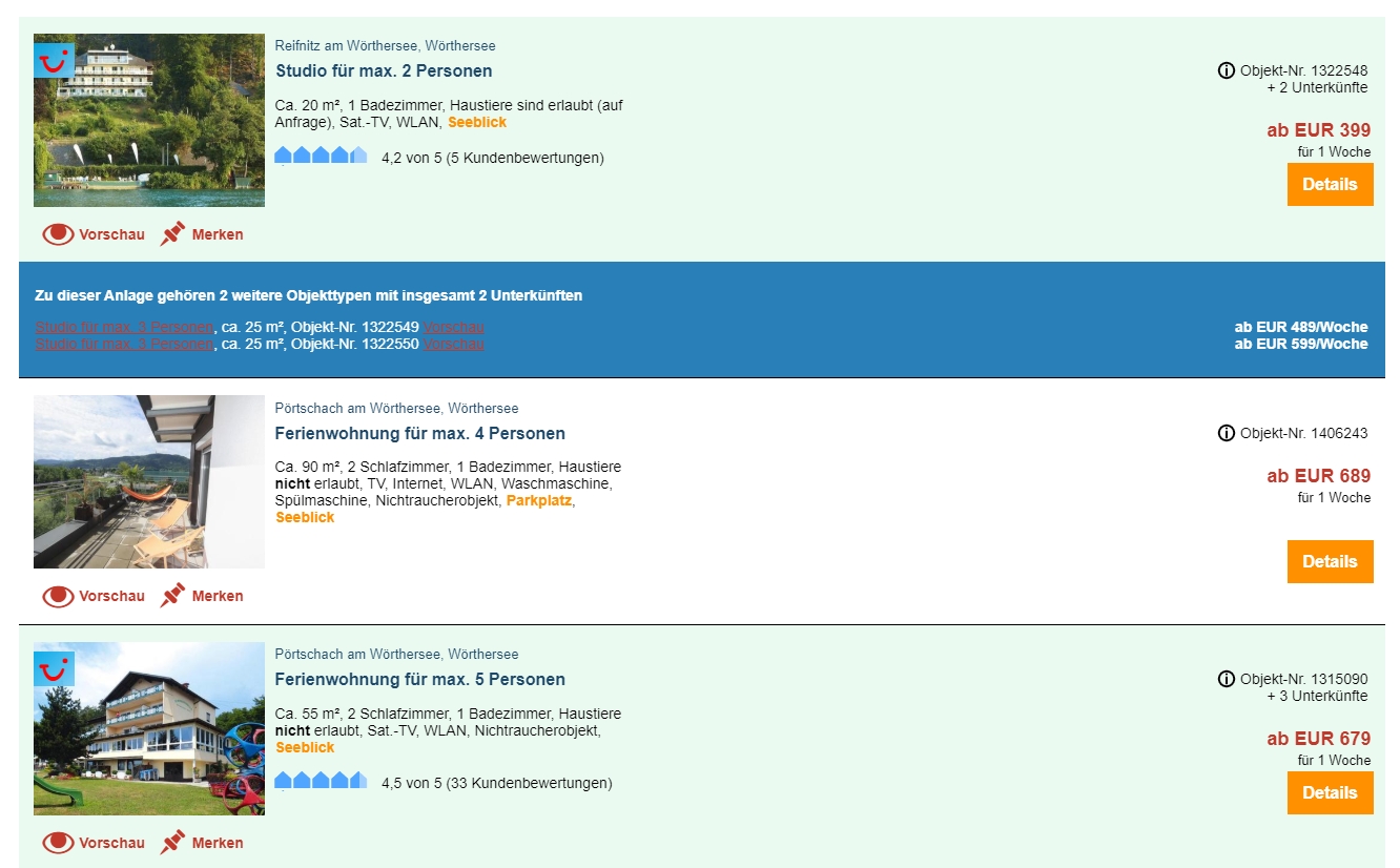 ab 40 € / Woche - Ferienhäuser & Ferienwohnungen am Wörthersee in Kärnten online buchen 5