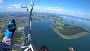 Hochries - Chiemsee und zurück.   Paragliding HD 2018