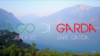 Lago Di Garda - Gardasee - Lake Garda - Italy -  Summer - Fly Board - Action - Drone Footage - 4K