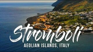 Stromboli Island, Volcano, Italia | 4K drone footage, DJI Mavic Air